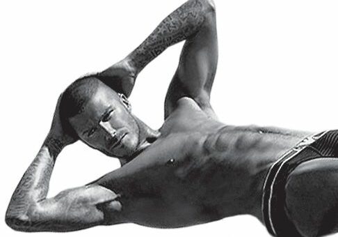 David Beckham doet Pilates